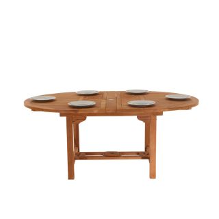 Avon Teak Oval Extending Dining Table 130-180cm