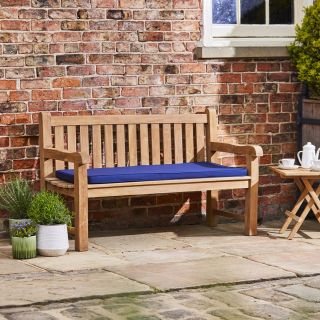3 Seater Bench Cushion in Blue